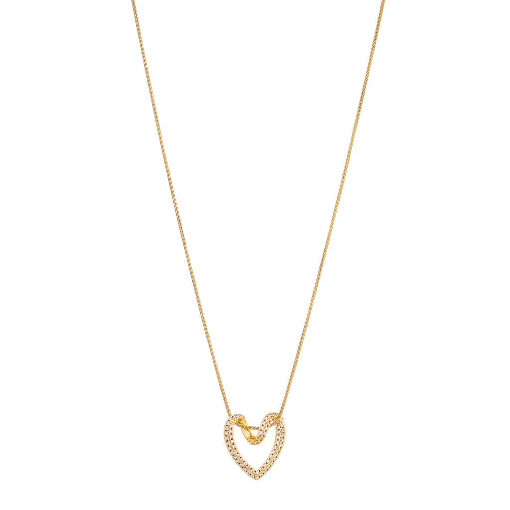 Amoura Crystal Heart Pendant Necklace