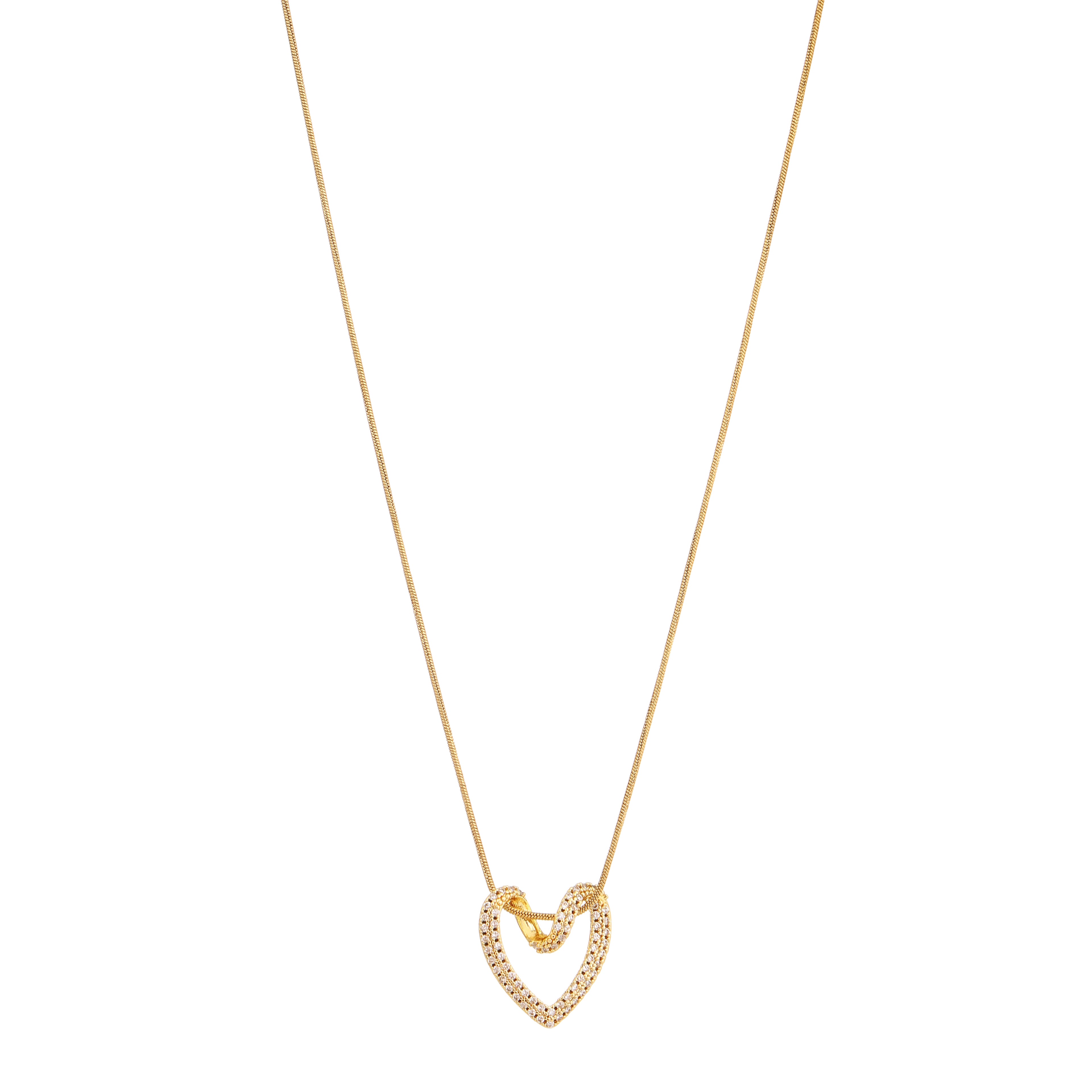 Amoura Crystal Heart Pendant Necklace