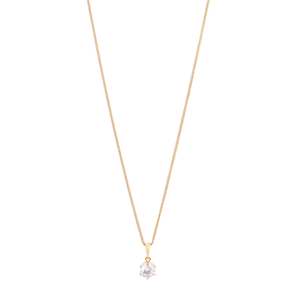 Celeste Solitaire Drop Pendant