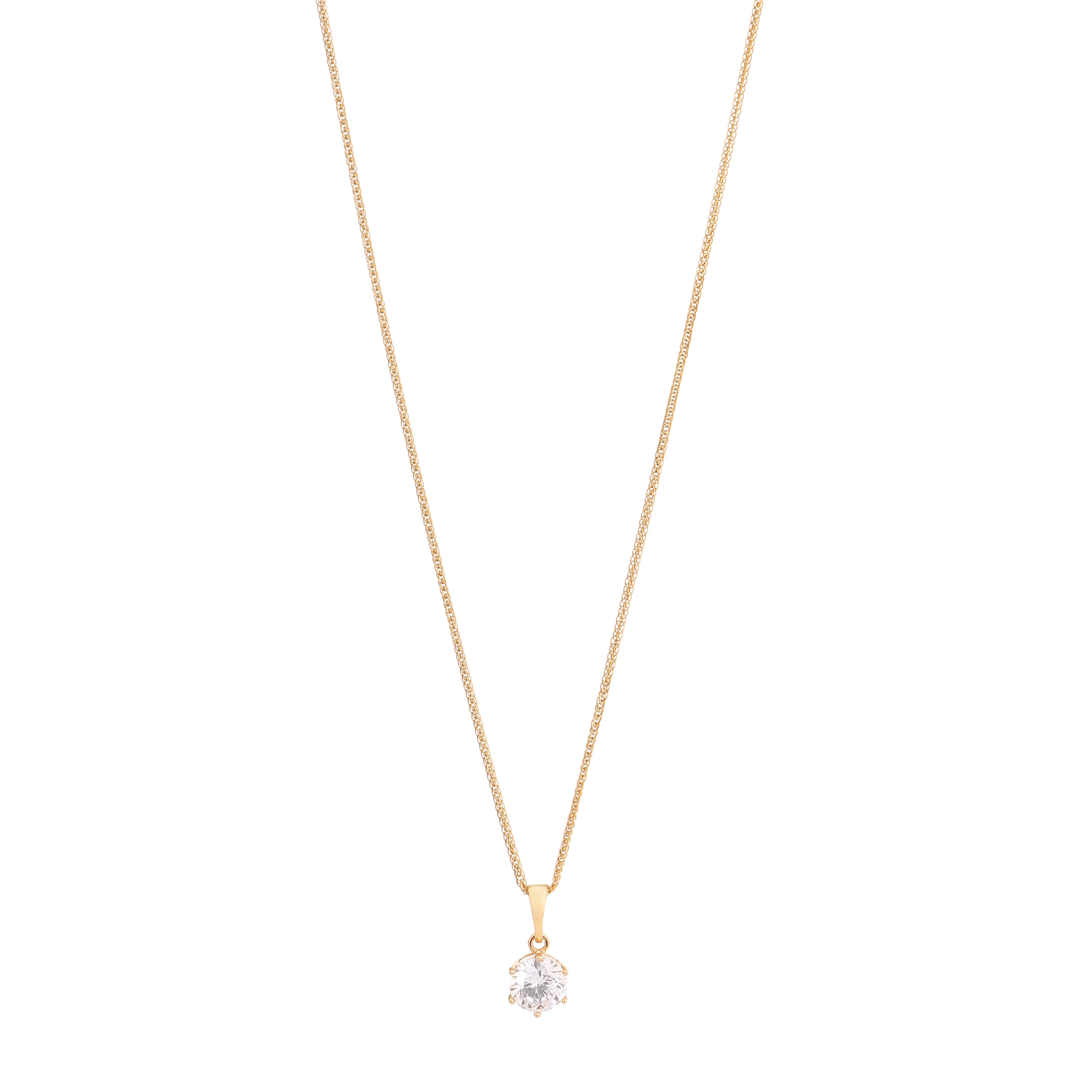 Celeste Solitaire Drop Pendant