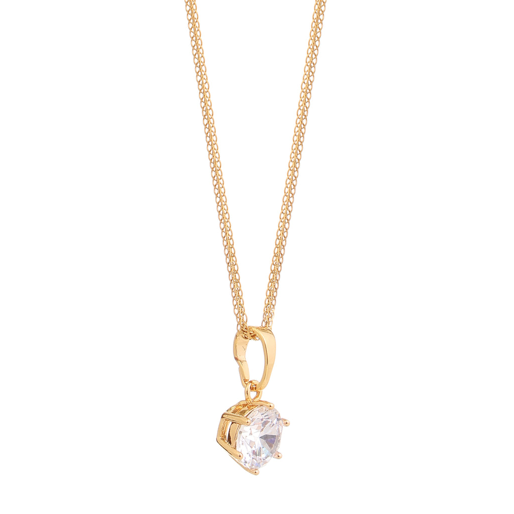 Celeste Solitaire Drop Pendant