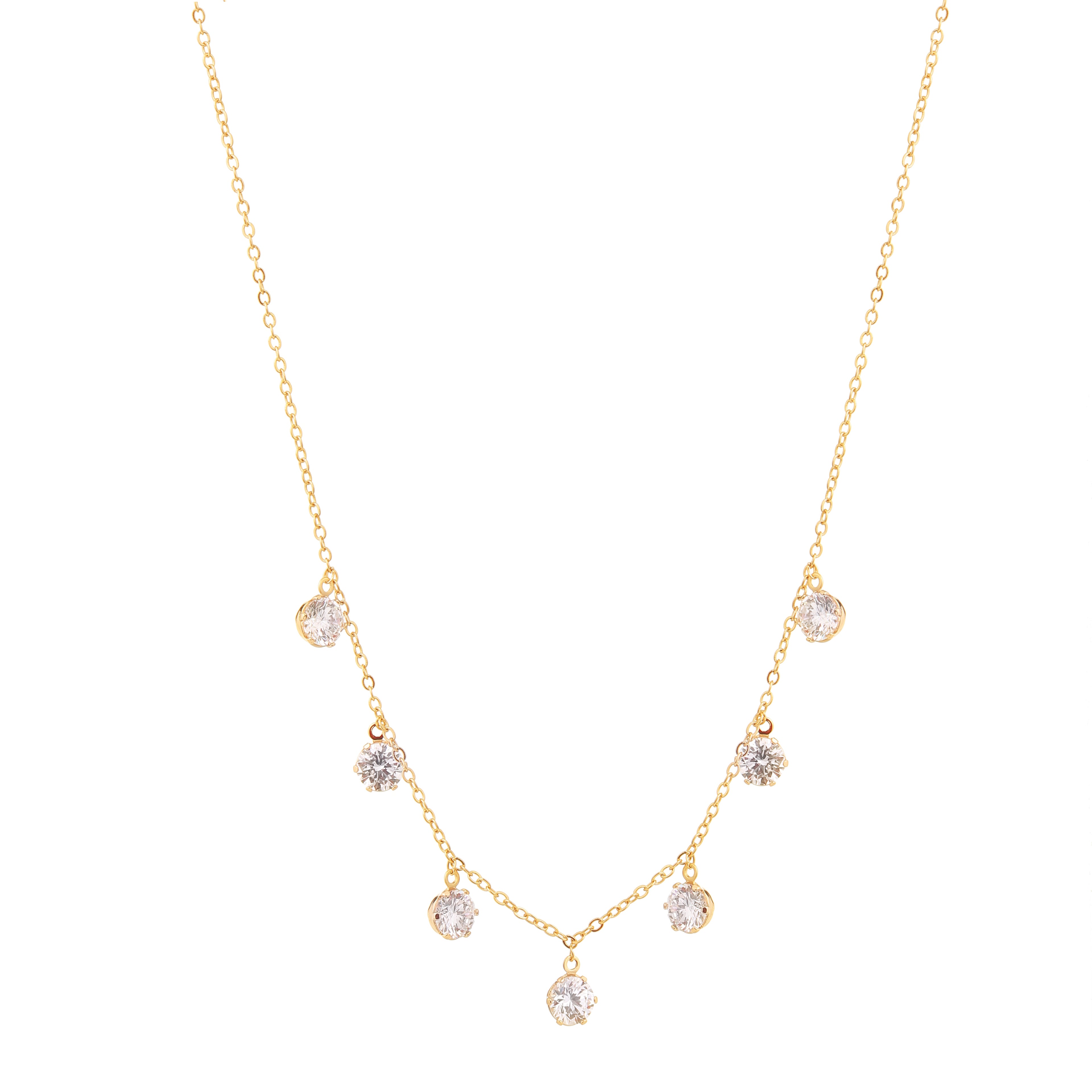 Celeste Drop Diamond Necklace