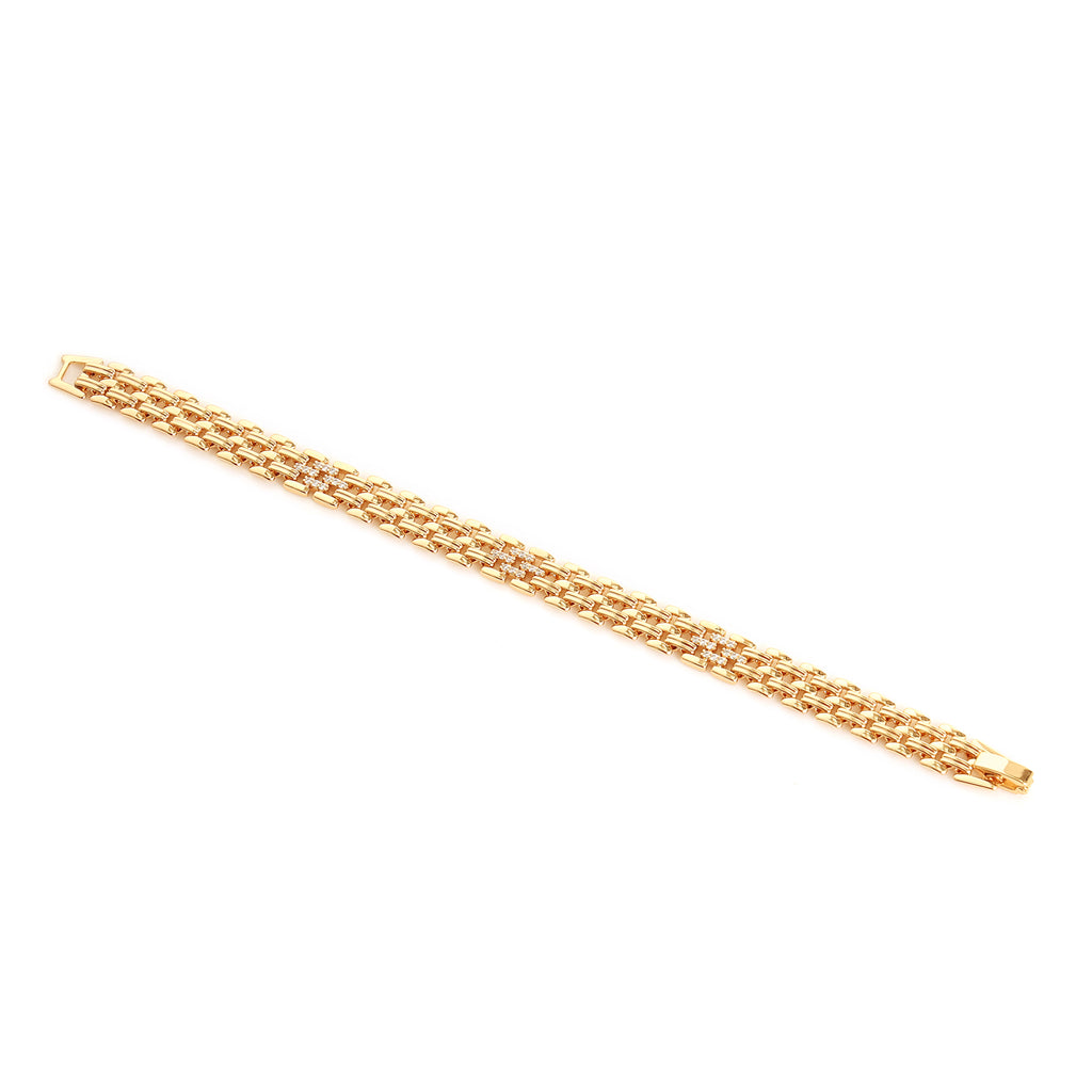 Inny Regal Link CZ Bracelet