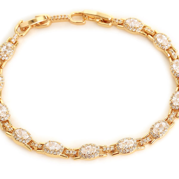 Celestia Halo CZ Bracelet