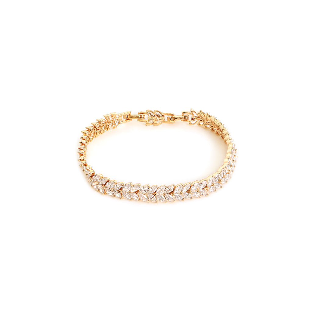 Inny Celeste Leaf CZ Bracelet