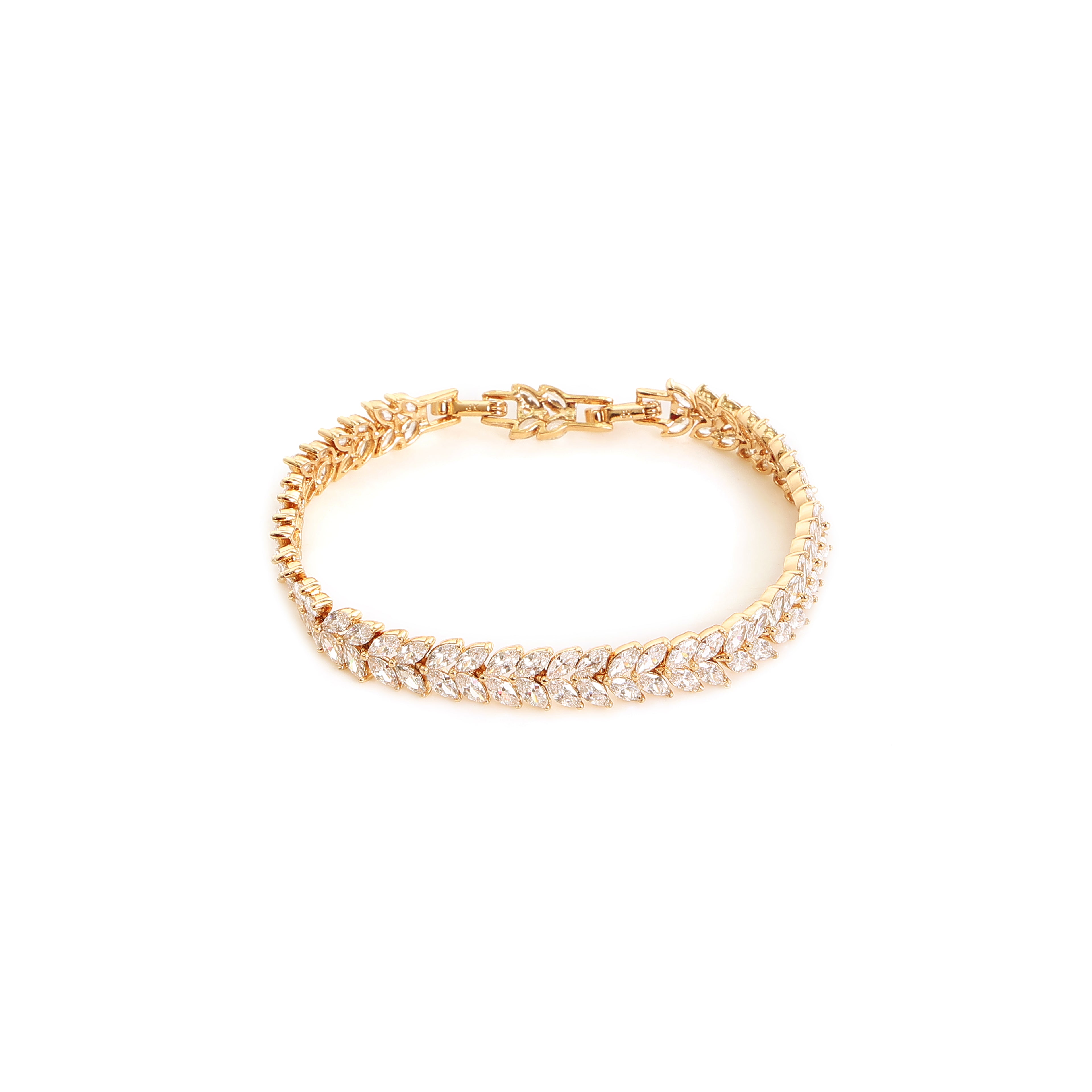 Inny Celeste Leaf CZ Bracelet