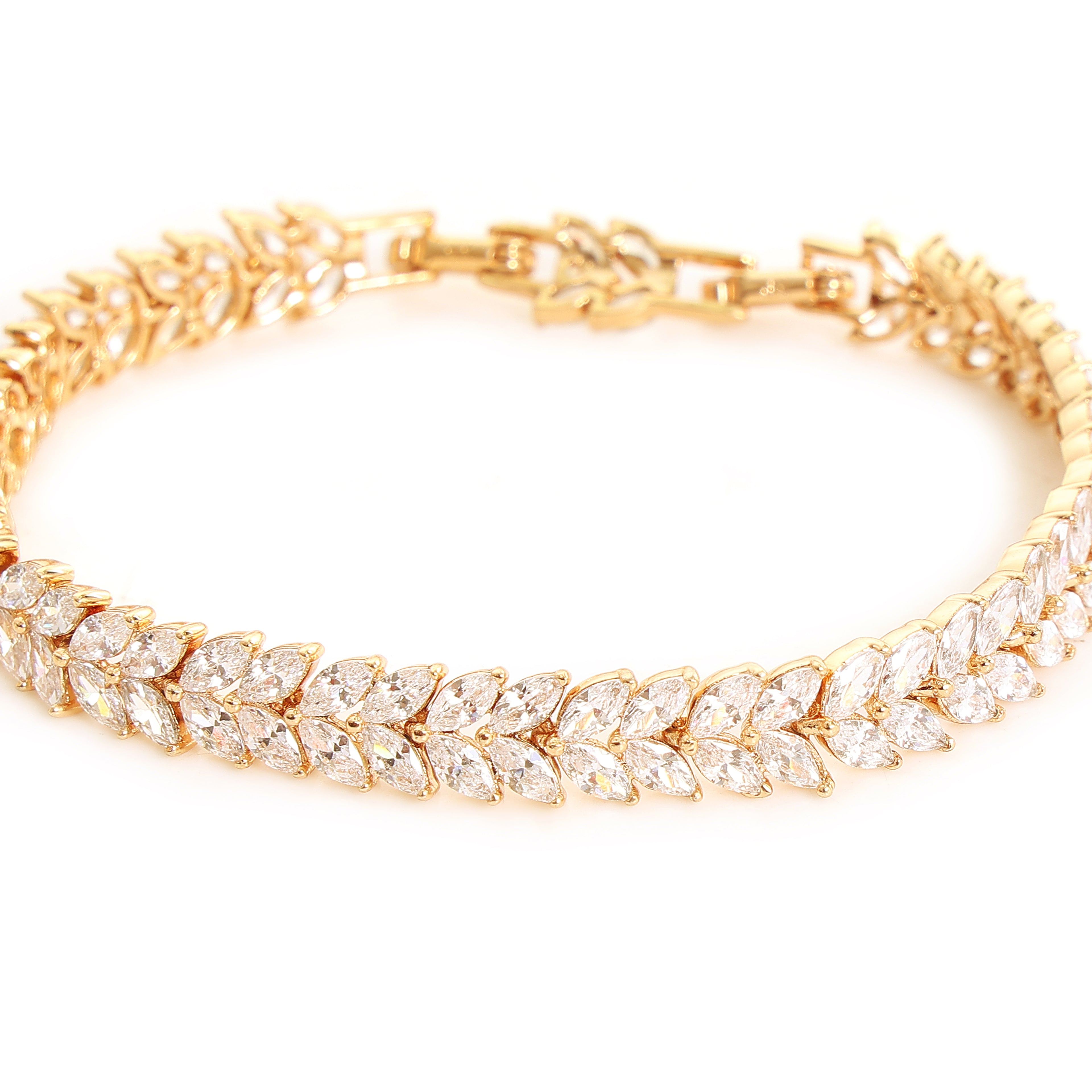Inny Celeste Leaf CZ Bracelet