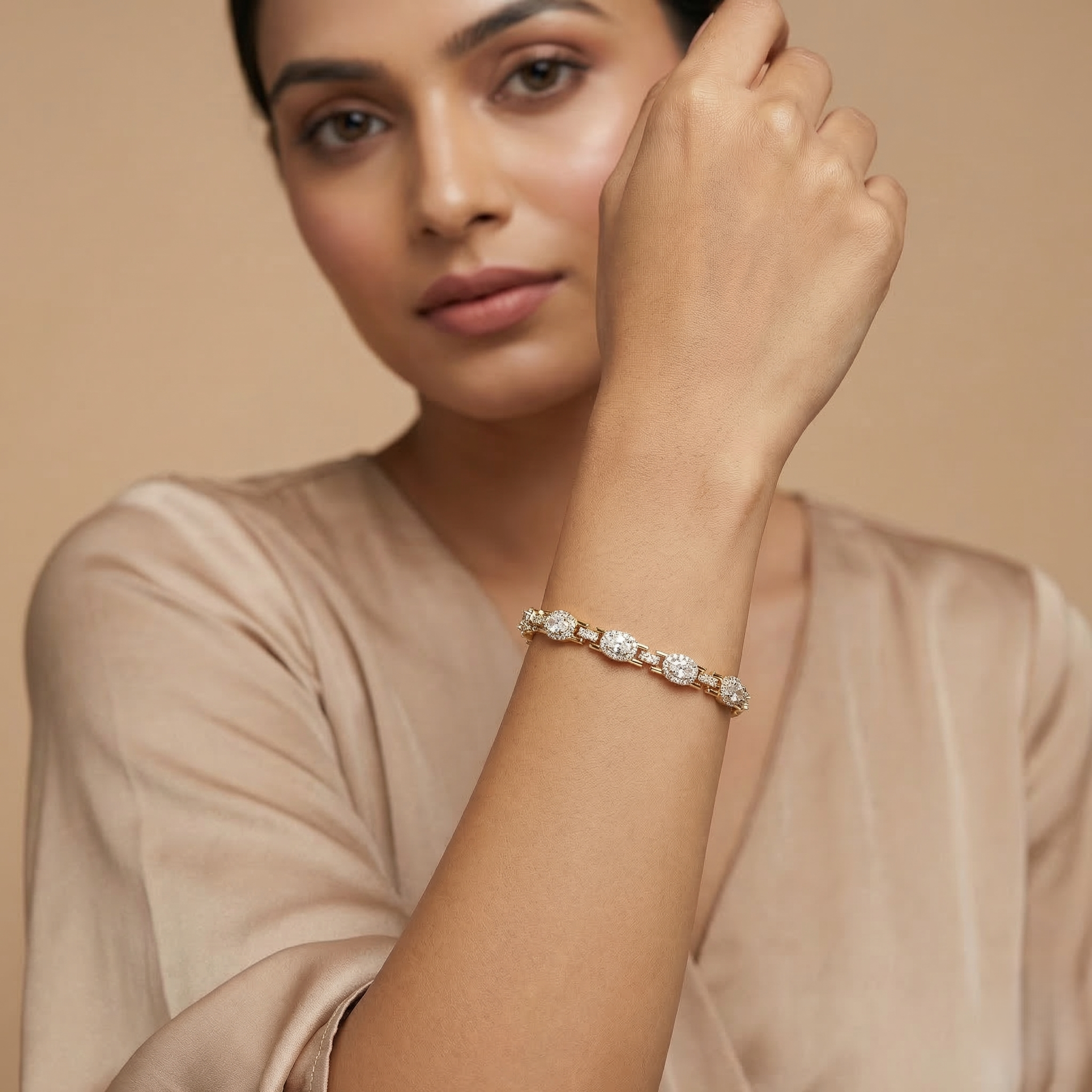 Inny Celestia Halo CZ Bracelet