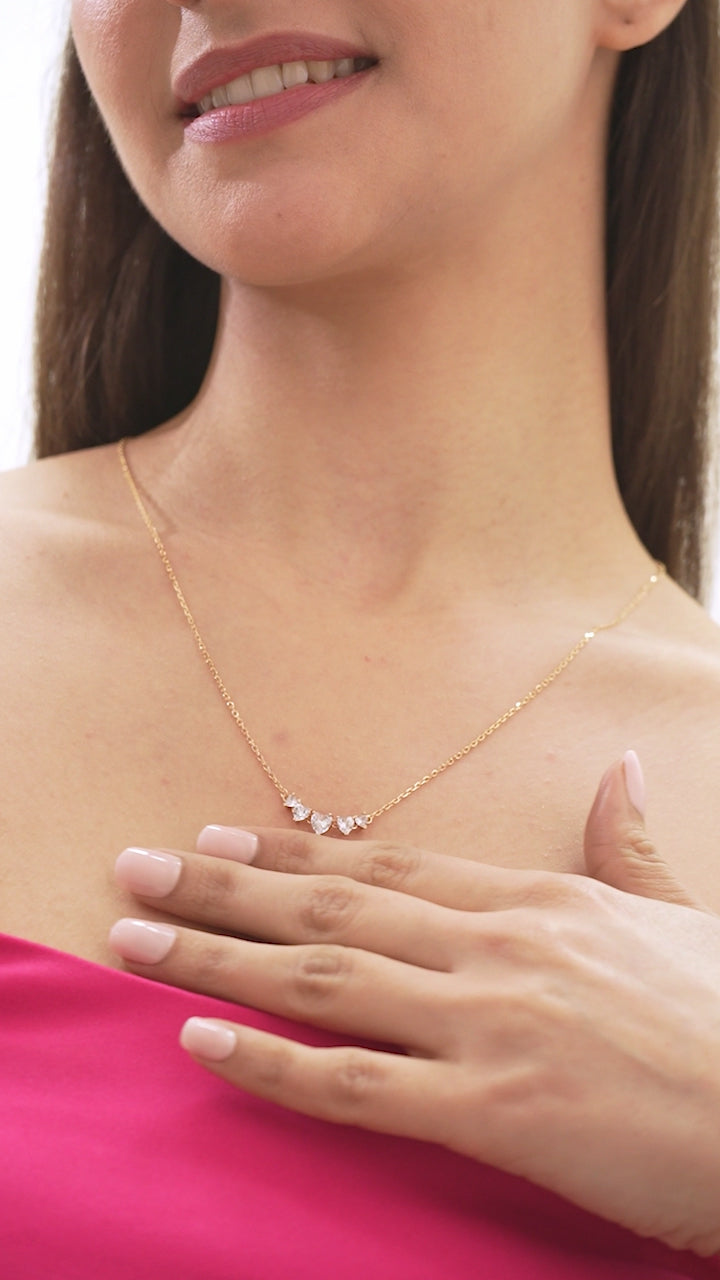 The Luna Teardrop Spark Necklace