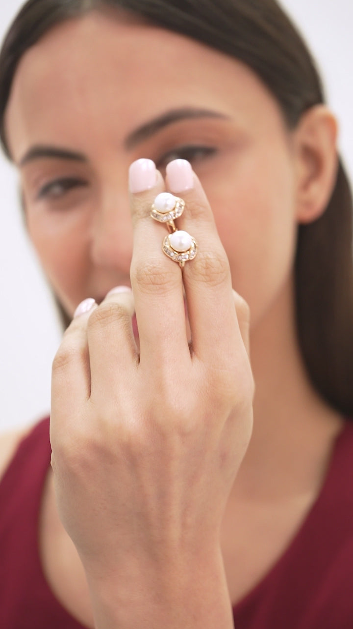 Ivory Embrace Pearl Studs