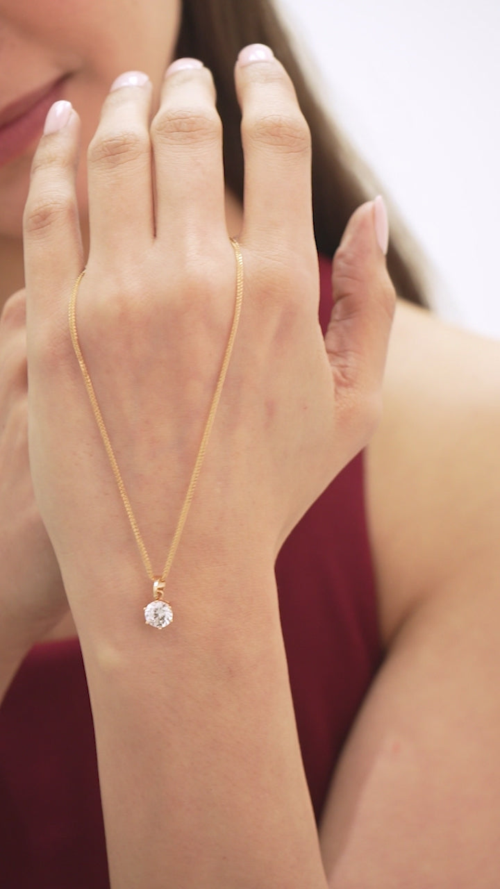 Eternal Whisper Solitaire Pendant