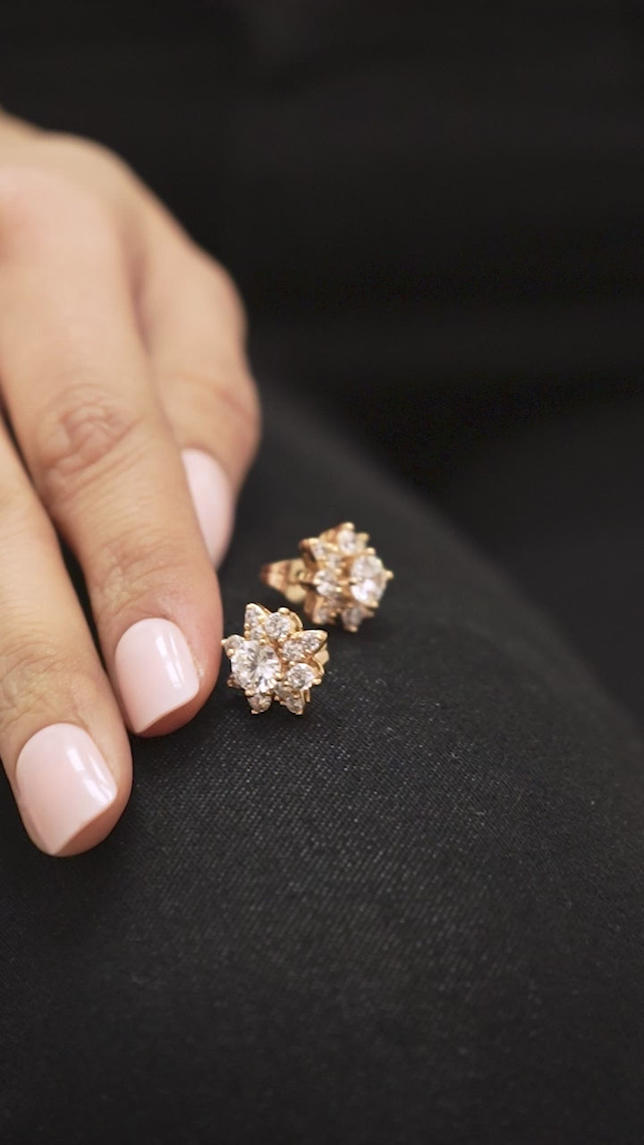 Aurora Bloom Diamond Studs