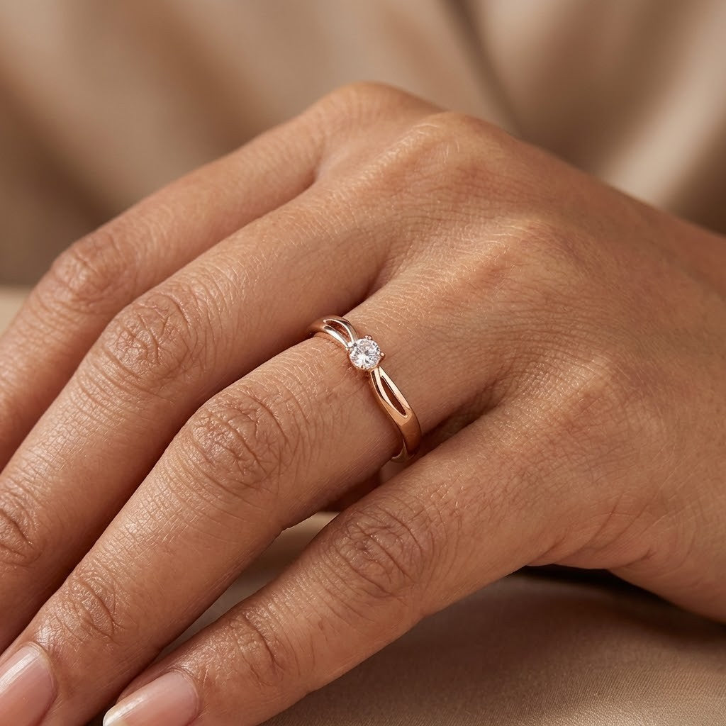 Classic Solitaire Gold Ring