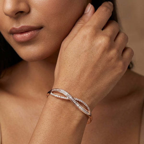 Infinity Spark Rose Gold Bracelet