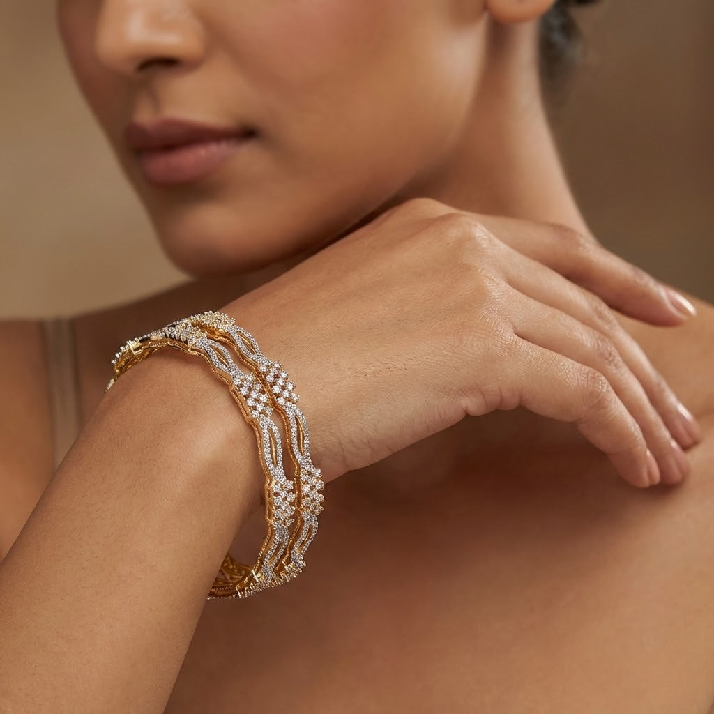Radiant Harmony Diamond Bangles