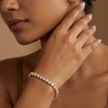 Classic Gold Diamond Tennis Bracelet