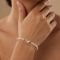 Butterfly Pearl Layered Bracelet